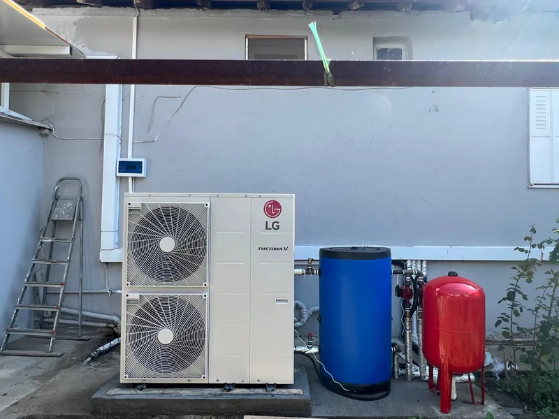 Manisa’da MagnesiaGaz tarafından yapılan LG THERMA V ısı pompası montajı