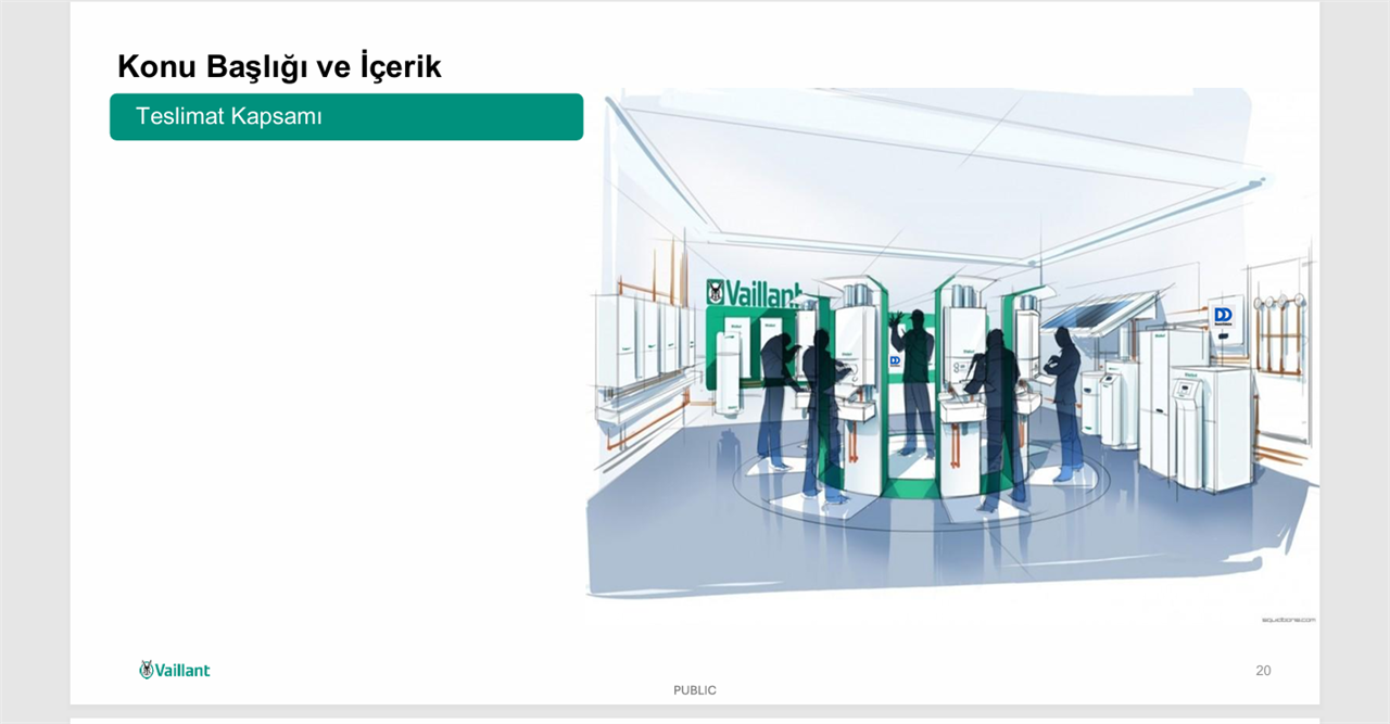 aroTHERM kaynak sayfa 20 teslimat kapsamı görseli