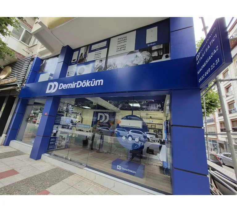 MagnesiaGaz Manisa mağazası ve DemirDöküm yetkili satıcı dış cephesi