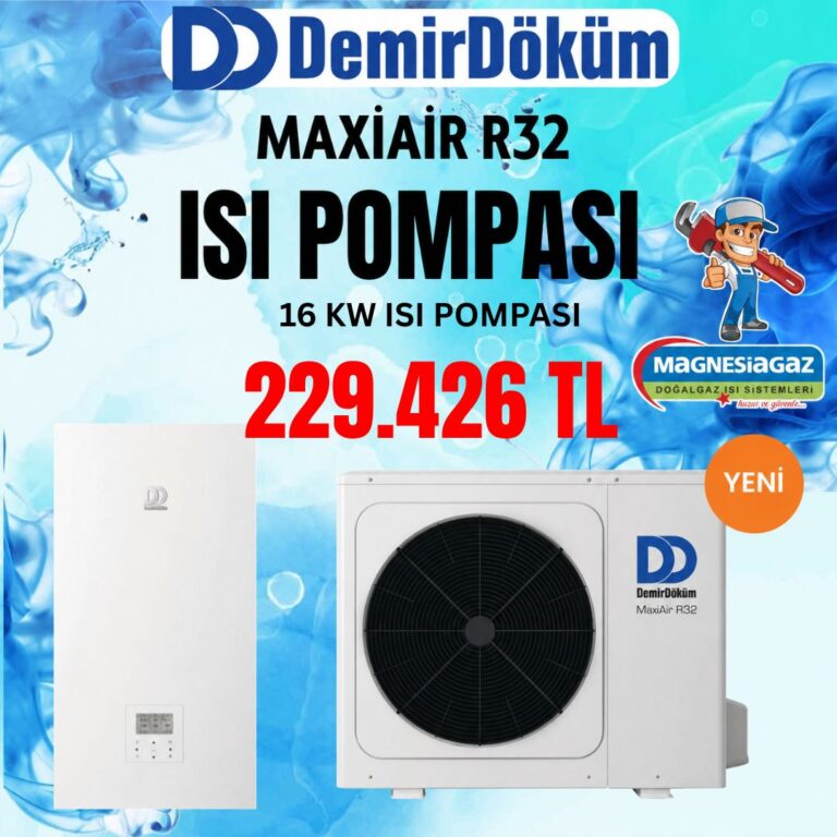 DEMİRDÖKÜM MAXİAİR R32 16 KW ISI POMPASI