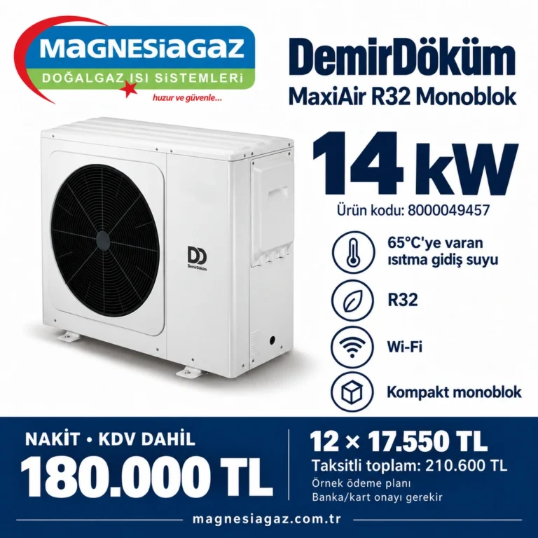 DemirDöküm MaxiAir R32 Monoblok 14 kW Isı Pompası